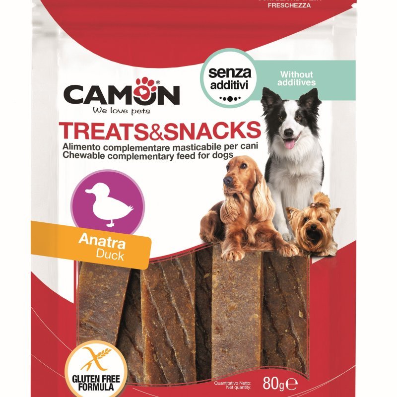 Camon Barrette di Anatra 80g snack per cani