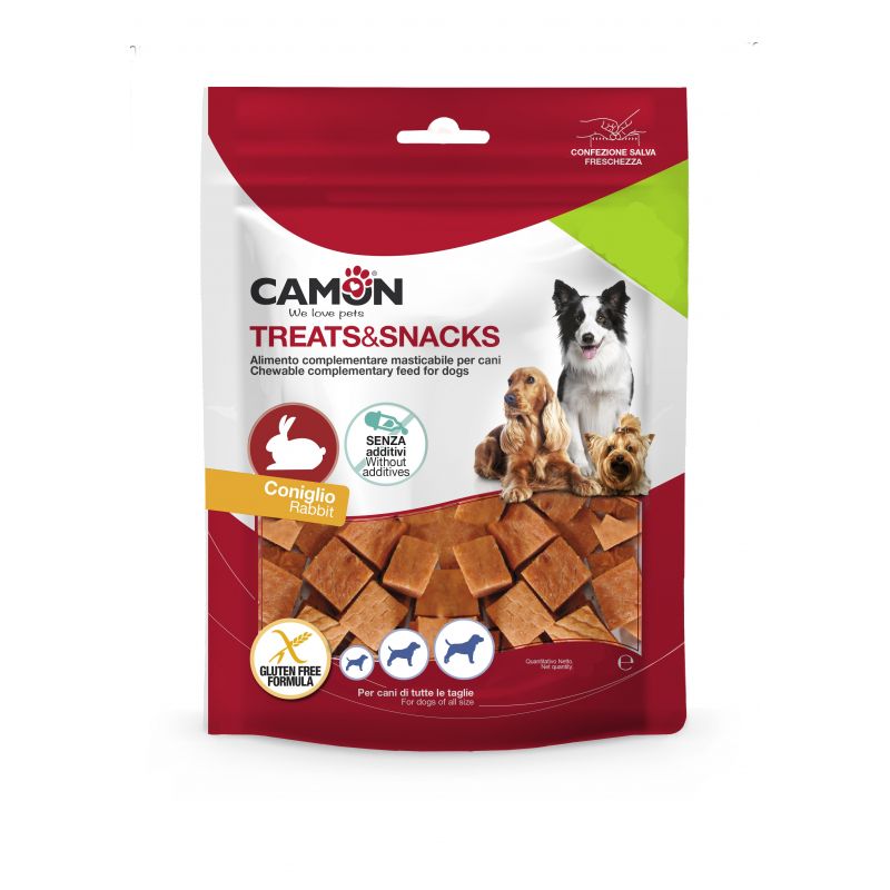 Camon Cubetti di Coniglio 80g snack per cani