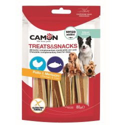 Camon Sandwich di Pollo e Merluzzo 80g snack per cani