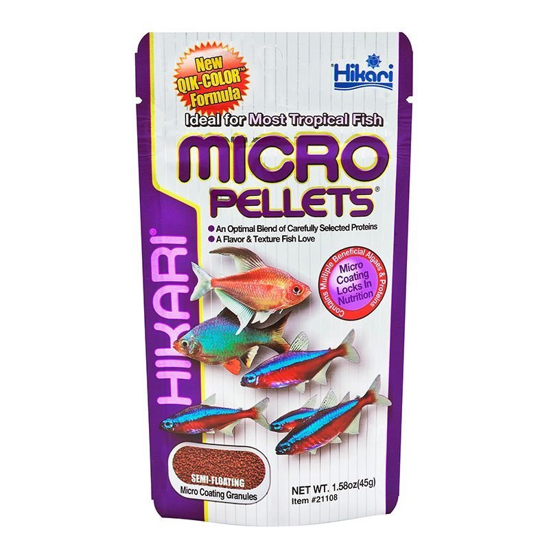 Hikari Tropical Micro Pellets 45g alimento completo per piccoli pesci