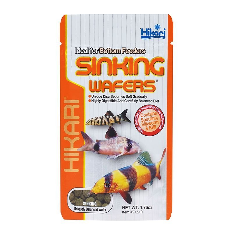 Hikari Tropical Sinking Wafers 50gr alimento completo per pulitori da fondo