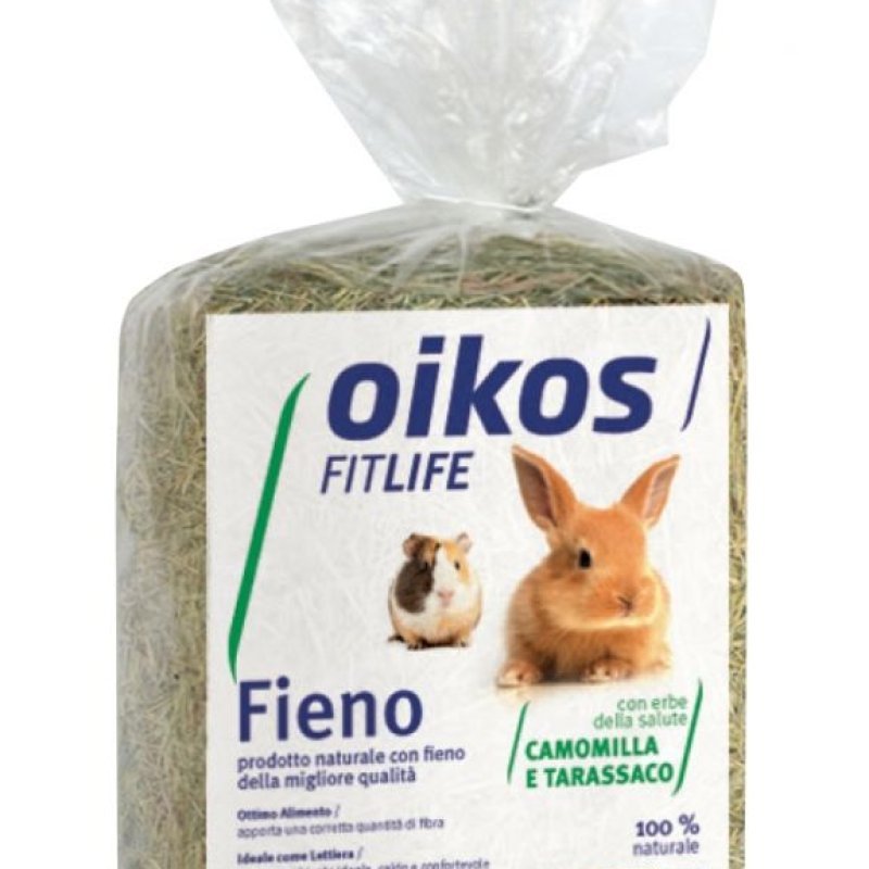 Oikos Fieno Camomilla e Tarassaco 500g - AquaZooMania Shop