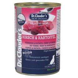 Dr. Clauder's Cervo e Patate 400g Selected Meat umido cane