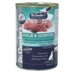 Dr. Clauder's Vitello e Verdure 400g Selected Meat umido cane