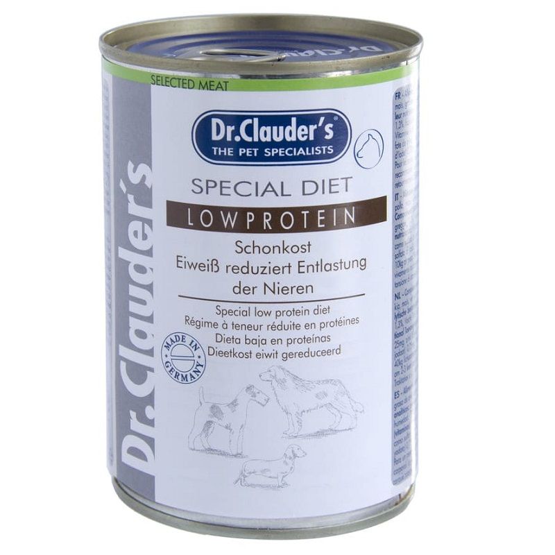 Dr. Clauder's Low Protein Special Diet 400g umido per cani con insufficienza renale