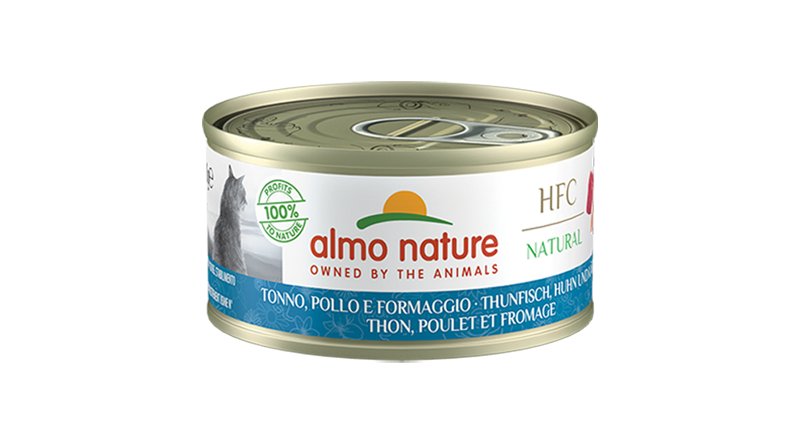 Almo Nature HFC Natural Tonno Pollo e Formaggio 70g