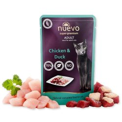 Nuevo Pollo e Anatra 85g umido gatto