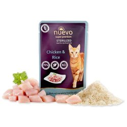 Nuevo Sterilized Pollo e riso 85g umido gatto