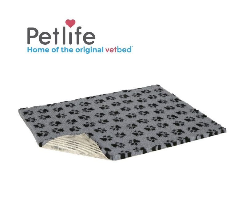 Vetbed Grey & Black Paws antiscivolo tappetino vet bed originale inglese by Petlife