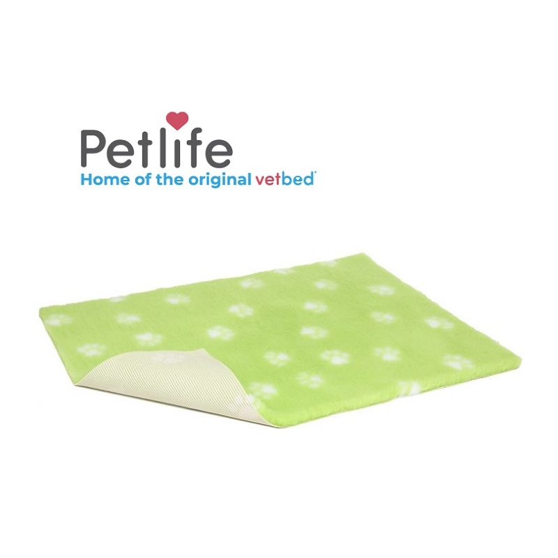 vetbed Lime Green Paws antiscivolo tappetino vet bed originale inglese by Petlife