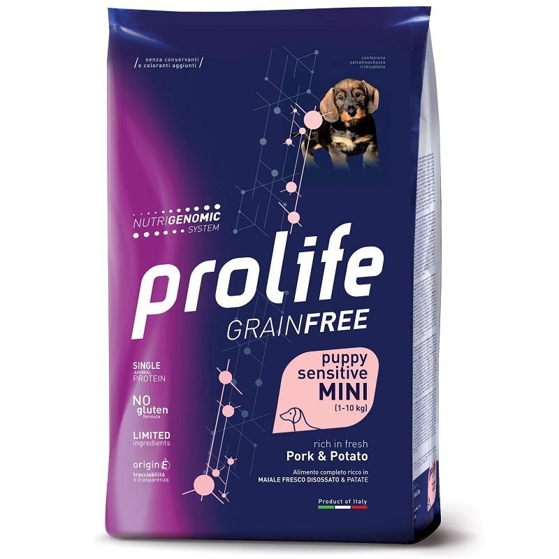 Prolife Puppy Mini Maiale e Patate Nutrigenomic crocchette cucciolo