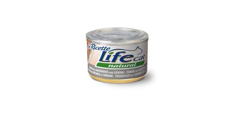 Life Cat Tonno Alicette e Surimi 150g umido gatto