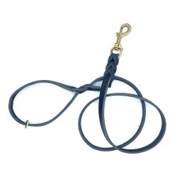 Guinzaglio in pelle con maniglia 13mm x 120cm