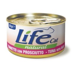 Life Cat Tonnetto con Prosciutto 85g umido gatto