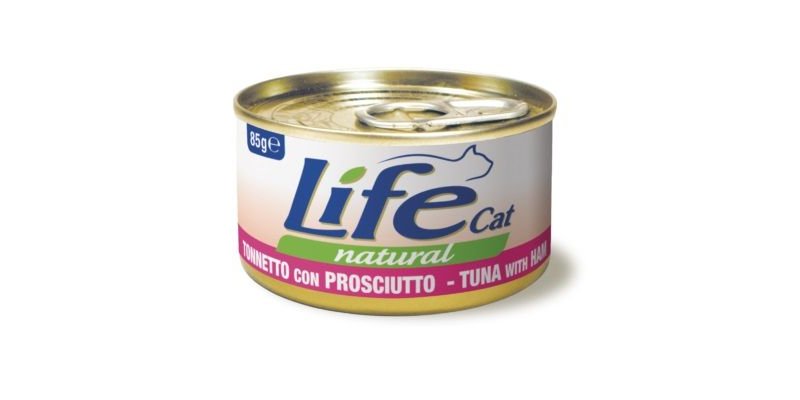 Life Cat Tonnetto con Prosciutto 85g umido gatto