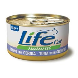 Life Cat Tonno con Cernia 85g umido gatto