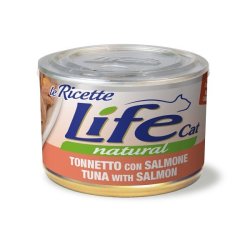 Life Cat Tonnetto con Salmone e carote 150g umido gatto