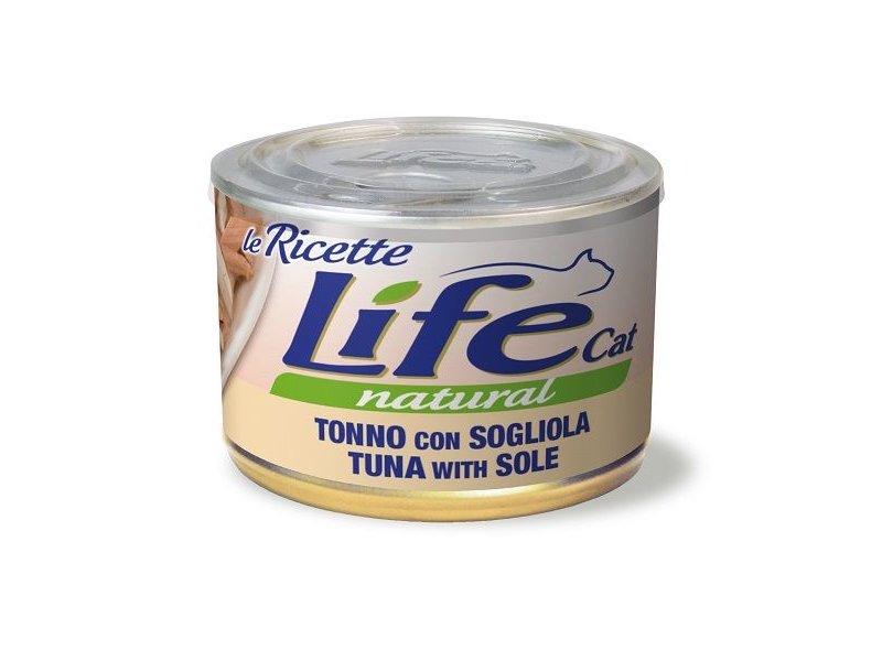 Life Cat Tonno con sogliola 150g umido gatto