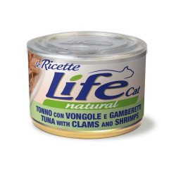 Life Cat Tonno con Vongole e Gamberetti 150g umido gatto
