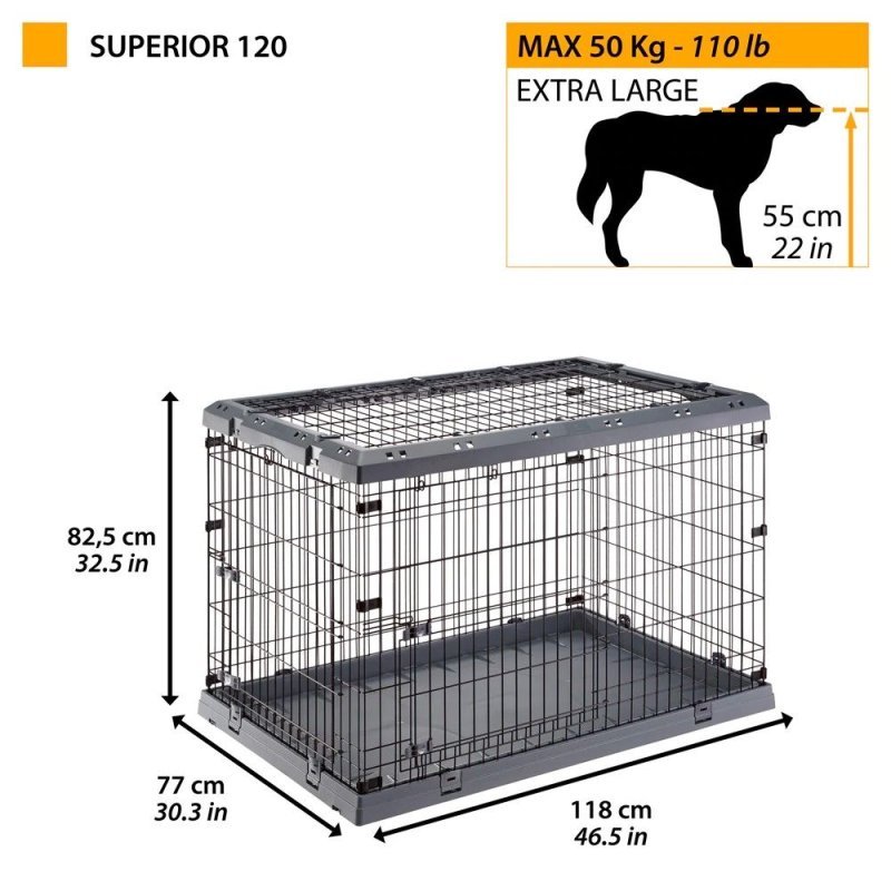 Ferplast Superior 120 box pieghevole per cani - AquaZooMania Shop