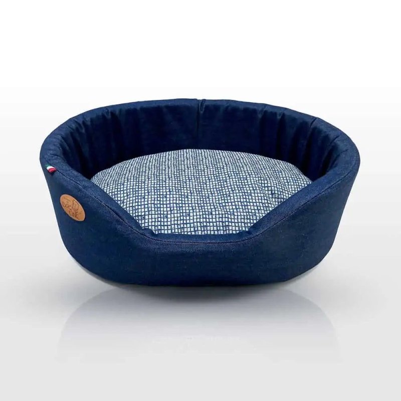 Dog Line Cuccia Andrea in tessuto denim per cani