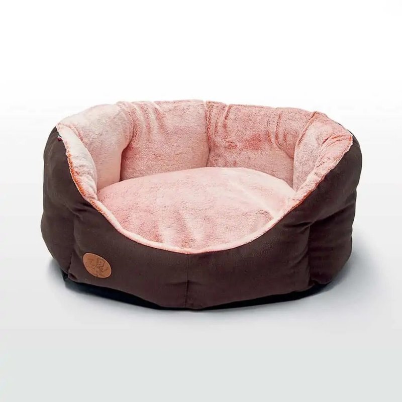 Dog Line Cuccia Orange in cotone e peluche per cani