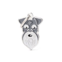Medaglietta Cane Schnauzer Pepe e Sale