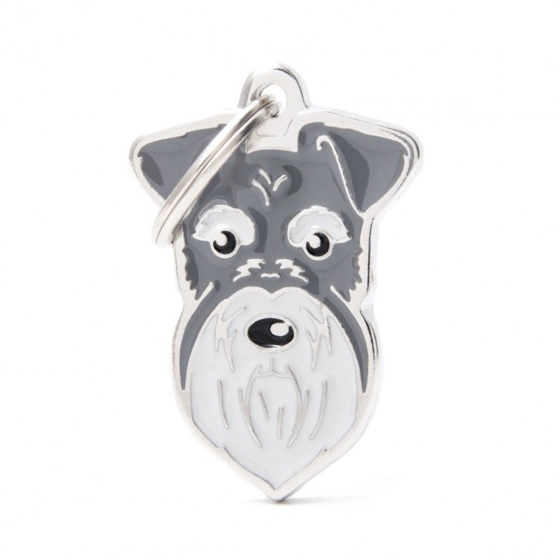 Medaglietta Cane Schnauzer Pepe e Sale