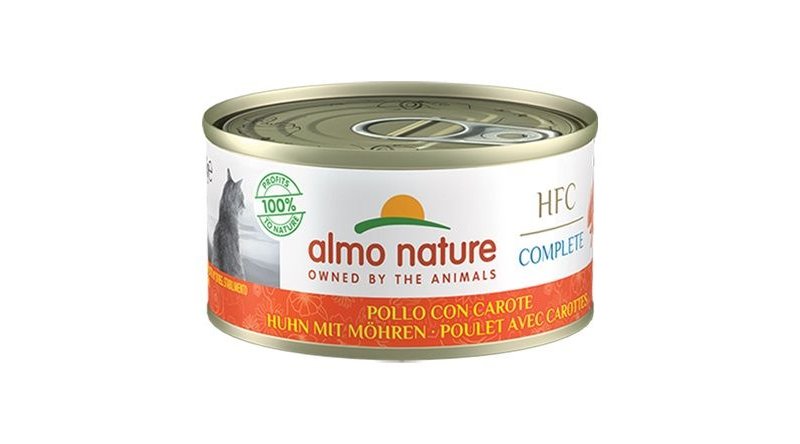 Almo Nature HFC Complete Pollo con carote 70g umido gatto