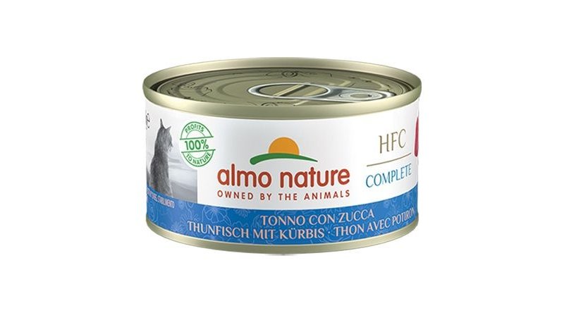 Almo Nature HFC Complete Tonno con zucca 70g umido gatto