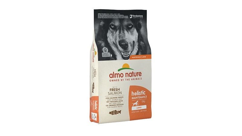 Almo Nature Holistic Salmone adult Large 12kg crocchette cane