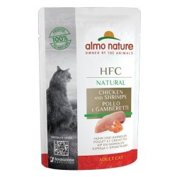 Almo Nature HFC Natural Pollo e Gamberetti 55g busta gatto
