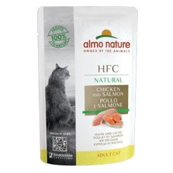 Almo Nature HFC Natural Pollo e Salmone 55g busta gatto