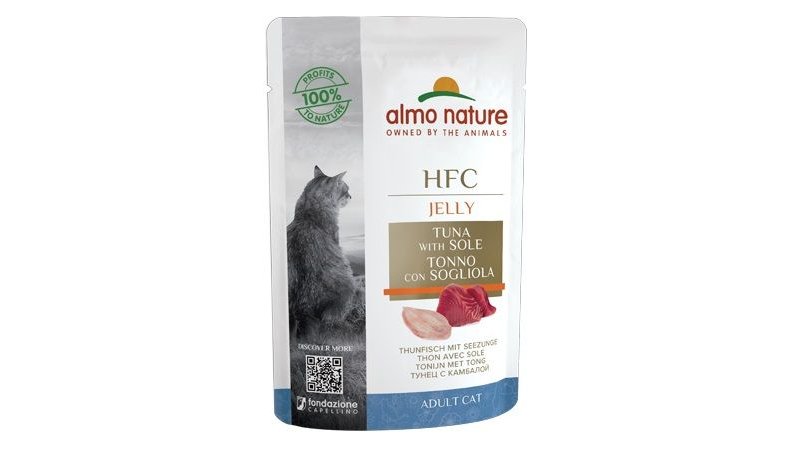 Almo Nature HFC Jelly Tonno con Sogliola 55g busta gatto