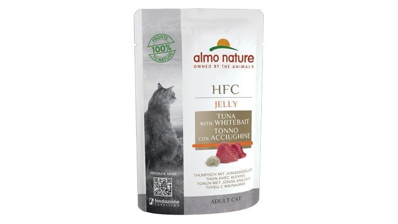 Almo Nature HFC Jelly Tonno con Acciughine 55g busta gatto