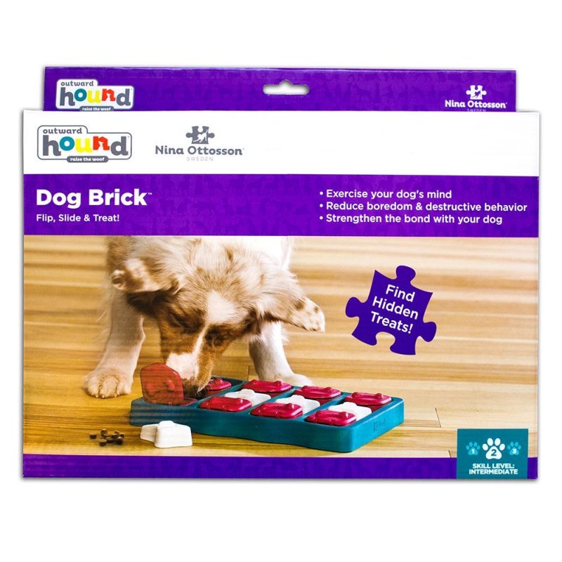 Nina Ottosson DogBrick Blu gioco attivazione mentale cane
