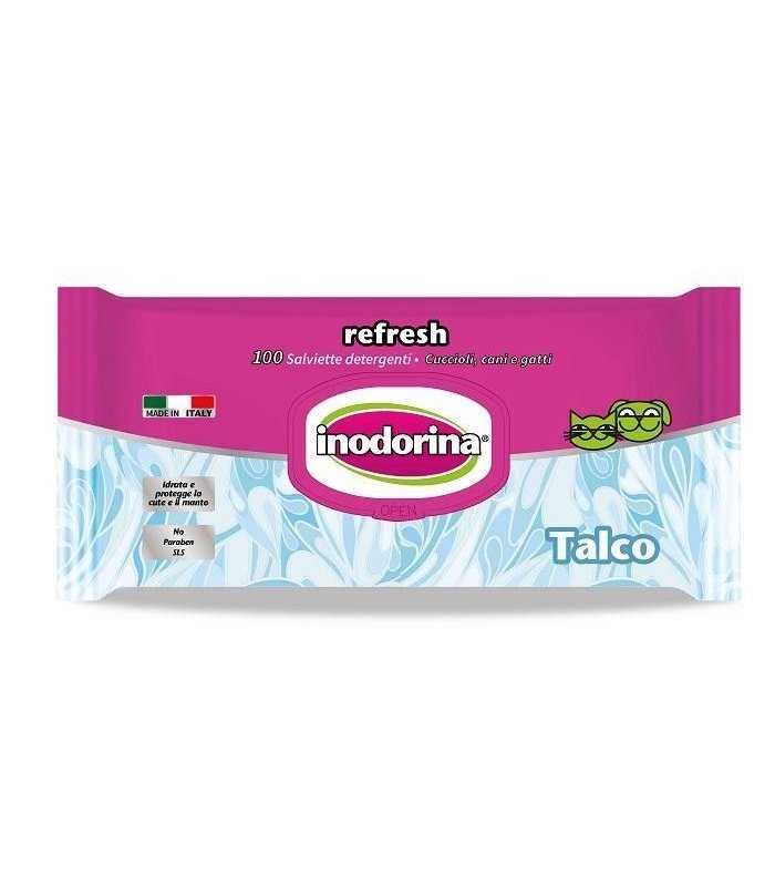 Inodorina Refresh al Talco salviette detergenti 100pz