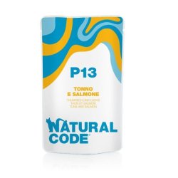 Natural Code Busta P13 Tonno e Salmone 70g umido gatto