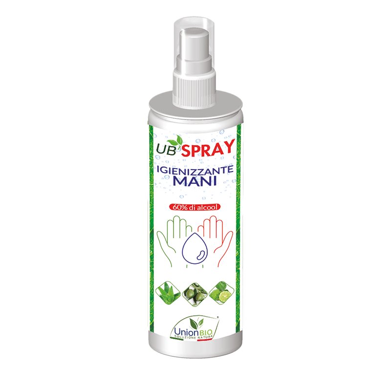 UB Spray igienizzante mani 60% alcool