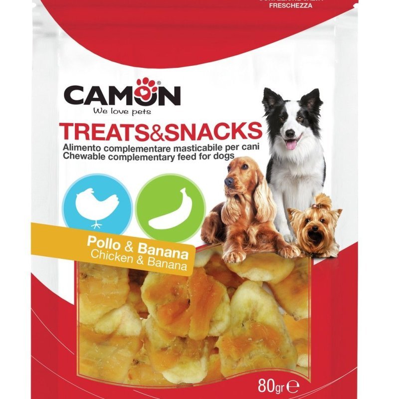 Camon Snack con Pollo e Banana 80g snack per cane