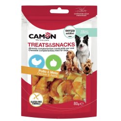 Camon Snack con Pollo e Mela 80g snack per cane