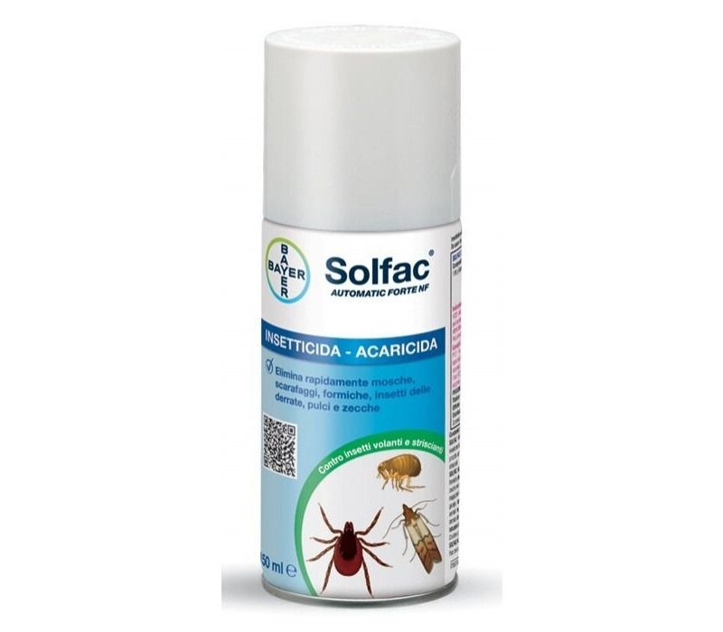 Solfac automatic forte 150ml pulci zecche autosvuotante