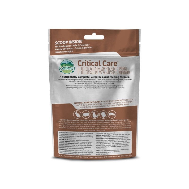 Oxbow Critical Care Fine Grind 100g