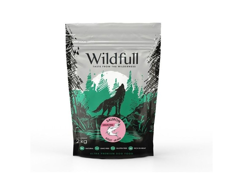 Wildfull Salmon Adult all size crocchette cane grain free 2kg