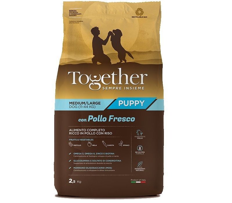 Together Puppy Pollo fresco e riso Medium Large crocchette cucciolo