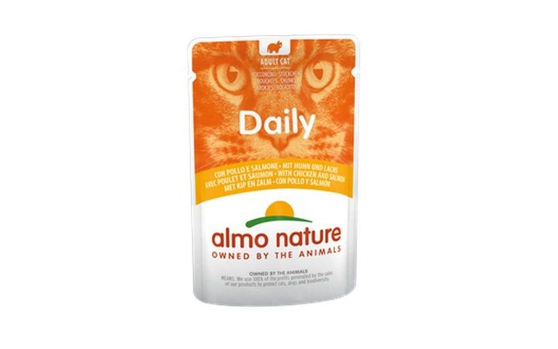 Almo Nature Daily Pollo e Salmone 70g umido gatto