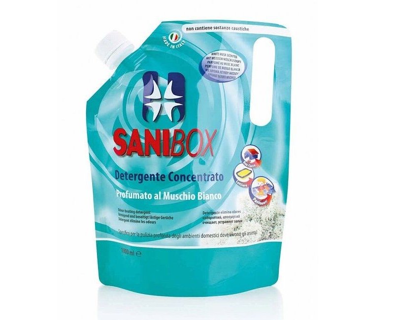 Sanibox Muschio Bianco detergente igienizzante 1 litro