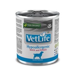Vet Life Hypoallergenic Duck and Potato 300g umido dietetico cane