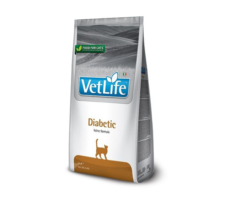 Vet Life Farmina Diabetic 2Kg crocchette dietetiche gatto