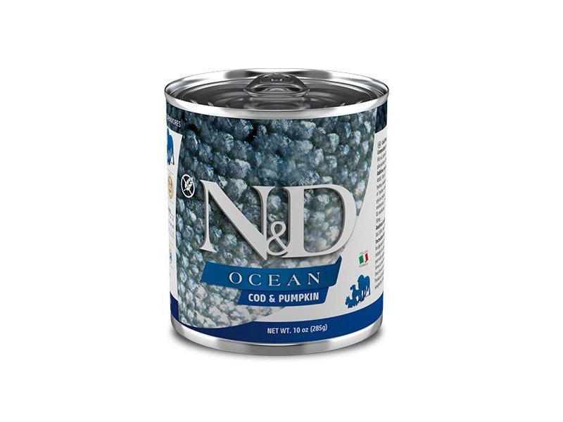 N&D Ocean Merluzzo e Zucca 285g umido cane
